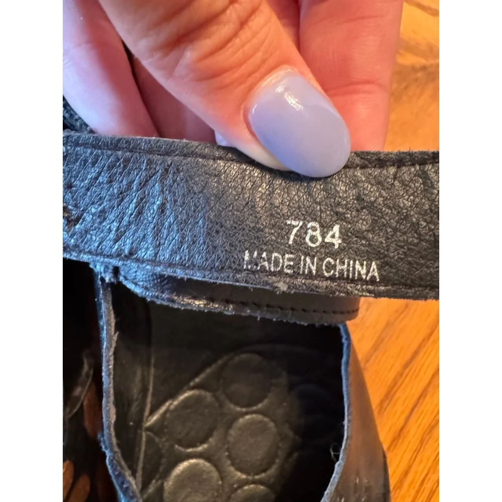 Perugino Black Leather Mary Janes